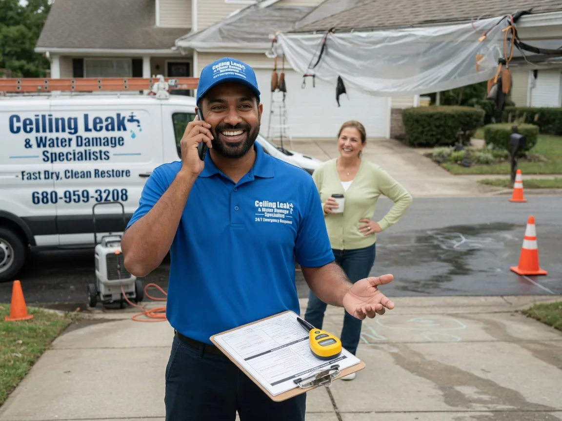 Ceiling Leak Cleanup Ridgeway, SC FAQs